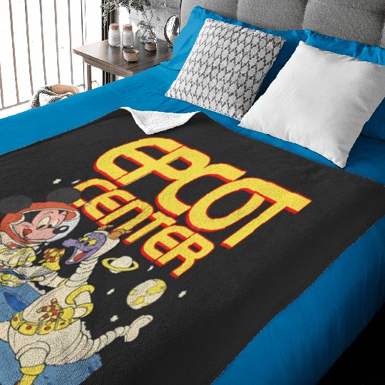 Disney Epcot Mickey & Dragon Figment Astronaut Baby Blankets