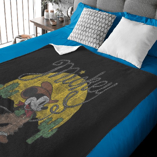 Disney Mickey Mouse Cowboy Baby Blankets