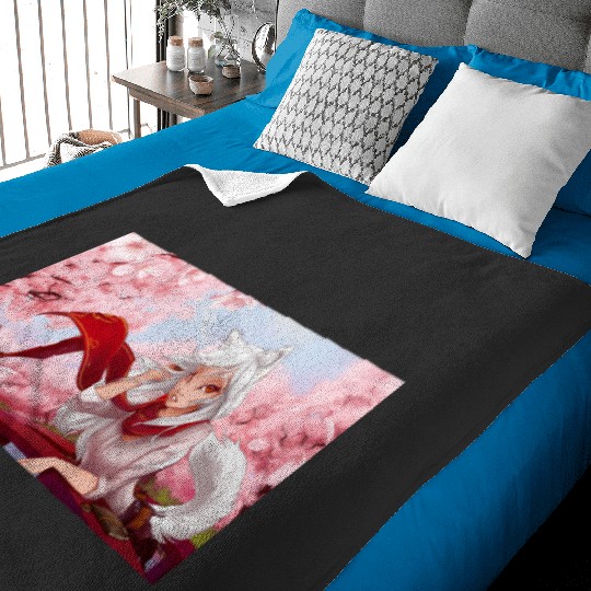 Samurai warrior with katana sword fighting stance Sticker1: Disney Mulan Anime Mushu, Mulan and Mushu Baby Blankets