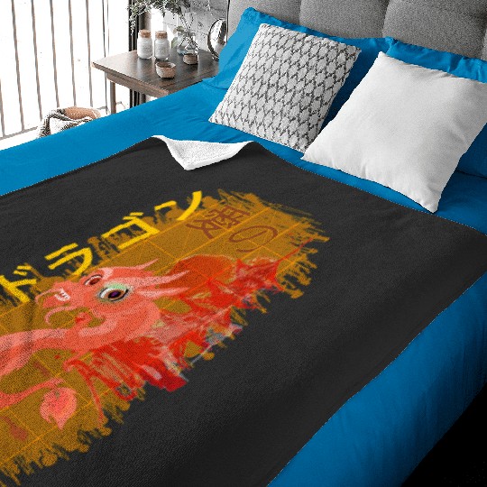 Kyostu Sticker: Disney Mulan Anime Mushu, Mulan and Mushu Baby Blankets