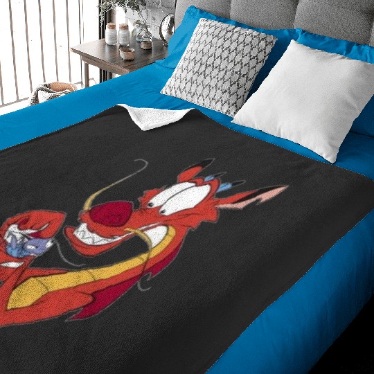 Mushu Dishonor  : Disney Mulan Anime Mushu, Mulan and Mushu Baby Blankets