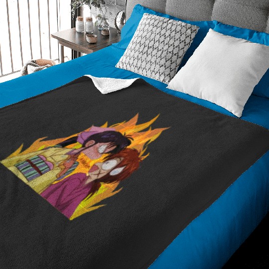 kageri Sticker: Disney Mulan Anime Mushu, Mulan and Mushu Baby Blankets