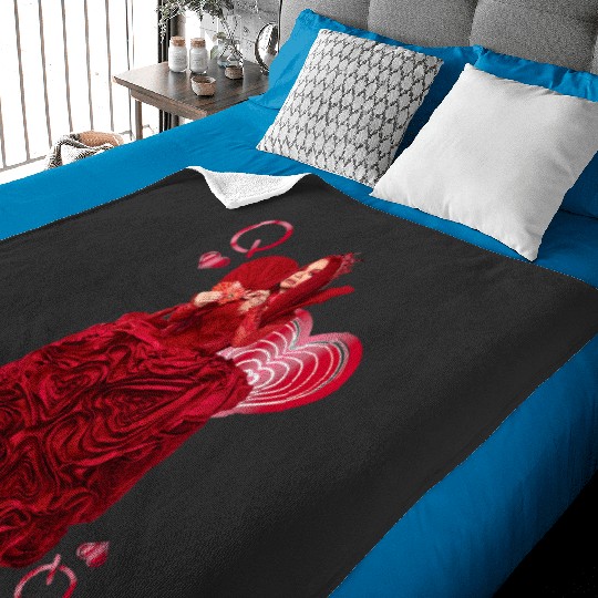 Disney Descendants The Rise Of Red Queen Of Hearts Portrait Baby Blankets