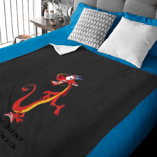 Cute Kid Dragon Sticker: Disney Mulan Anime Mushu, Mulan and Mushu Baby Blankets