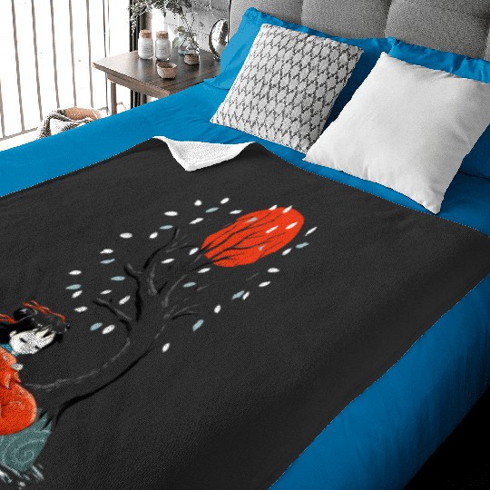 Fire Dragon Sticker: Disney Mulan Anime Mushu, Mulan and Mushu Baby Blankets