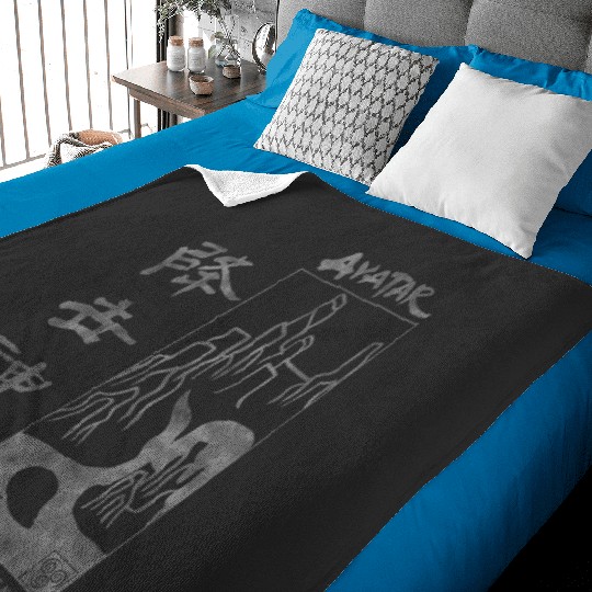 ANIME SAMURAI WITH KATANA SWORD Sticker: Disney Mulan Anime Mushu, Mulan and Mushu Baby Blankets
