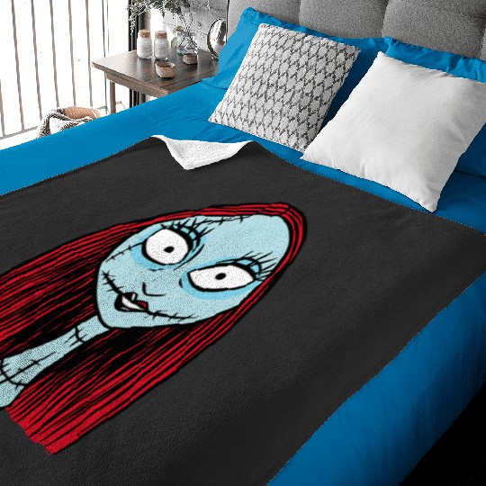 Disney The Nightmare Before Christmas Sally Big Face Baby Blankets