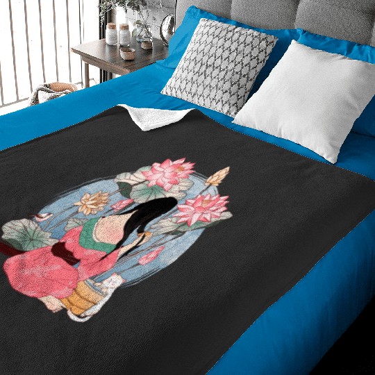 and Nudes and Portraits-316  : Disney Mulan Anime Mushu, Mulan and Mushu Baby Blankets