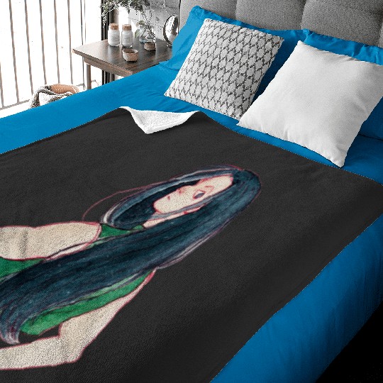 Have a Nice Day Postcard: Disney Mulan Anime Mushu, Mulan and Mushu Baby Blankets