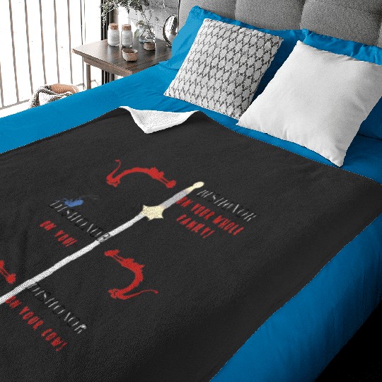 Cute Samurai - Red Sticker: Disney Mulan Anime Mushu, Mulan and Mushu Baby Blankets