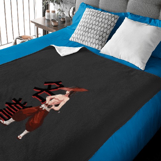 samurai boy  : Disney Mulan Anime Mushu, Mulan and Mushu Baby Blankets
