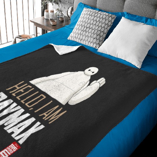Disney Big Hero 6 TV Series Baymax Hello Graphic Baby Blankets