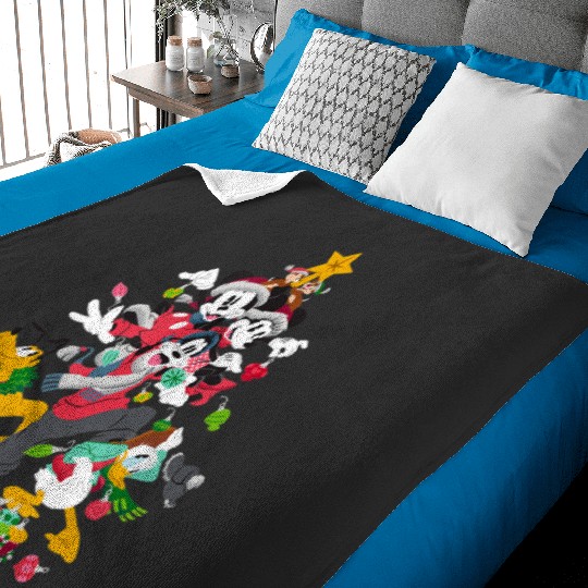 Minnie Goy Pluto Chip Dale Christmas Tree  : Mickey Disney Christmas, Disney Christmas Baby Blankets