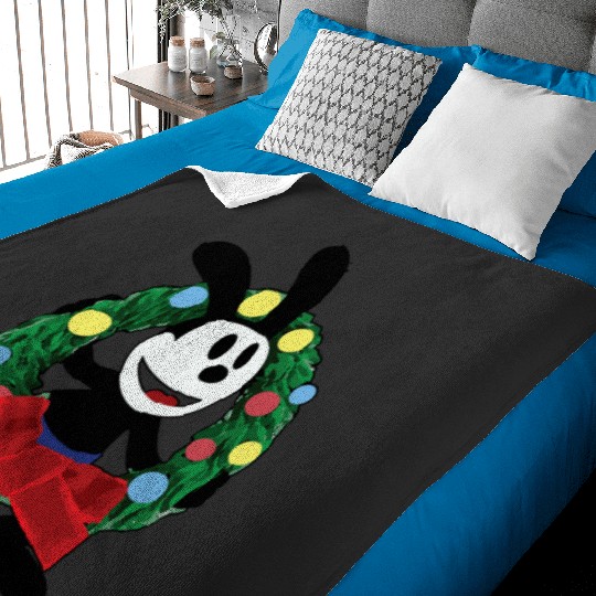 Oswald Christmas Wreath  : Mickey Disney Christmas, Disney Christmas Baby Blankets