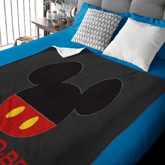 Disney Mickey Mouse Icon Shorts DadtoBe Fathers Day Baby Blankets