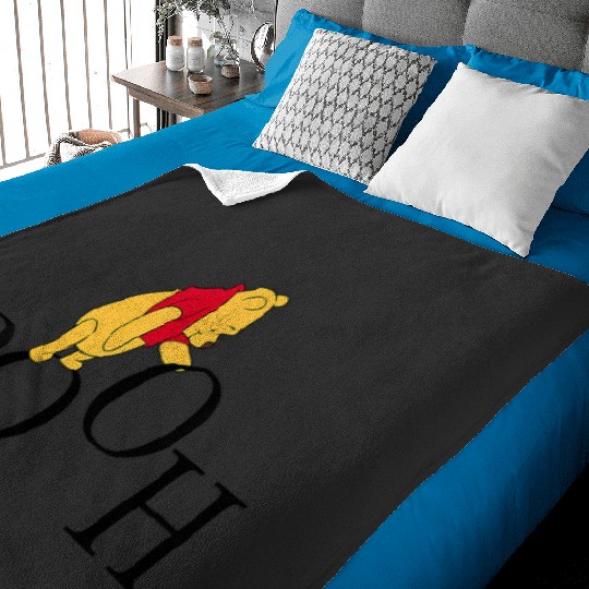 Womens Disney Winnie the Pooh Letters VNeck Baby Blankets