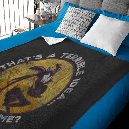 Disney Mulan Mushu Thats A Terrible Idea.. What Time Baby Blankets