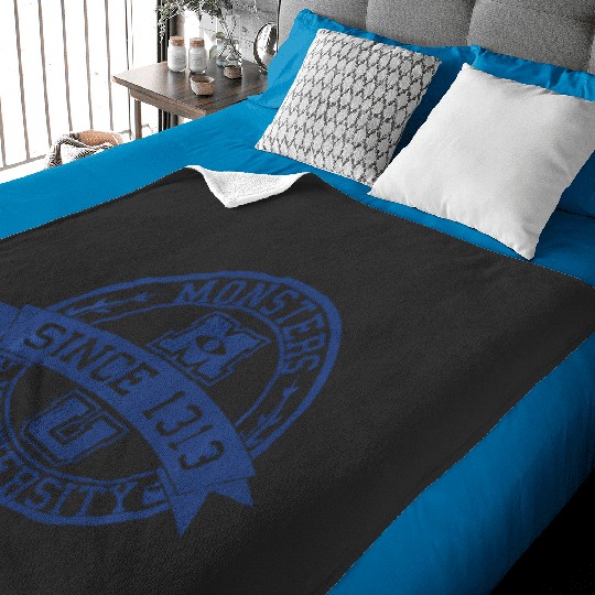 Disney Pixar Monsters University School Crest Movie Logo Baby Blankets
