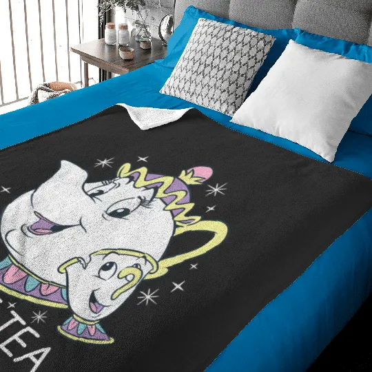 Disney Beauty And The Beast Mrs. Potts And Chip Mother'S Day Baby Blankets