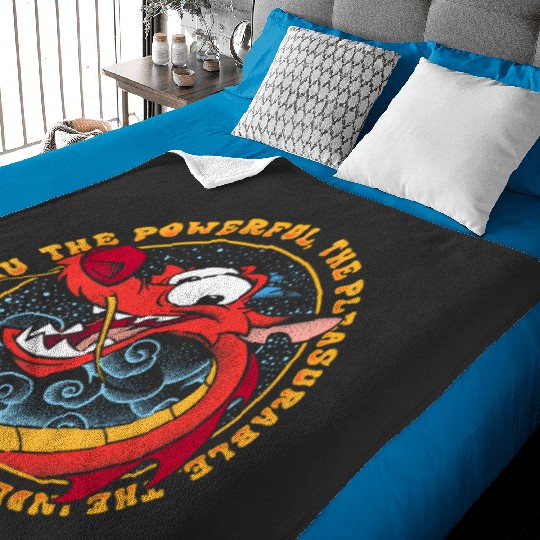 Disney Mulan The All Powerful Mushu Baby Blankets