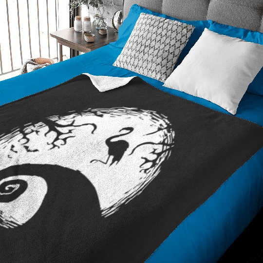 Disney Nightmare Before Christmas Together  : Jack Skellington Shirt, Jack And Sally Gift Fan Made S-5XL Baby Blankets