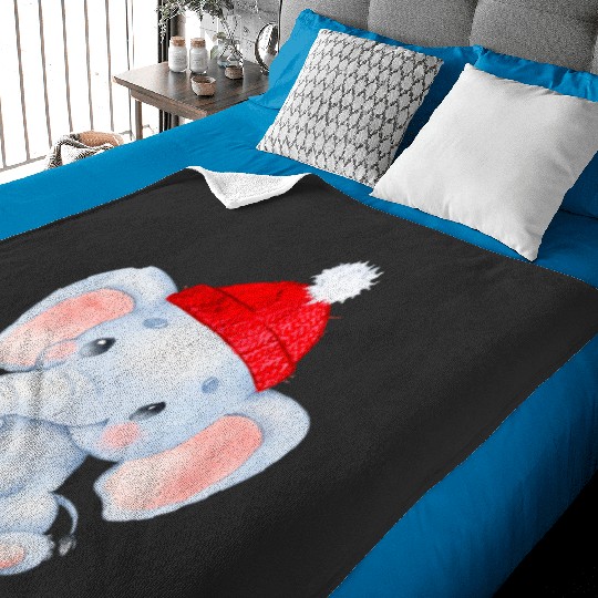 Discover Cute Elephant Winter Season   , Disney Elephant Dumbo Christmas , Dumbo Christmas Baby Blankets