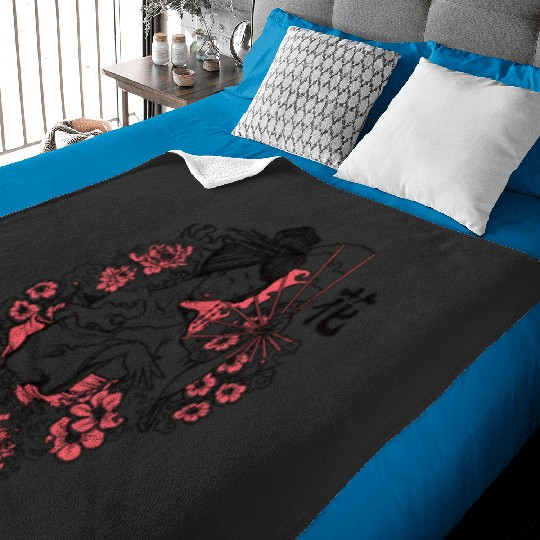 Warrior Princess Sticker2: Disney Mulan Anime Mushu, Mulan and Mushu Baby Blankets