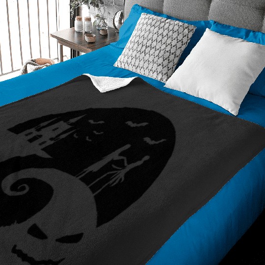 Womens Disney Nightmare Before Christmas Drip Heart   : Jack Skellington Shirt, Jack And Sally Gift Fan Made S-5XL Baby Blankets