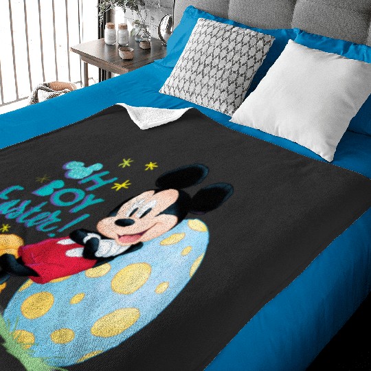 Disney Mickey Oh Boy Easter Baby Blankets