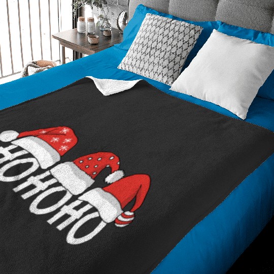 Ho Ho Ho Christmas Santa Hats  : Mickey Disney Christmas, Disney Christmas Baby Blankets