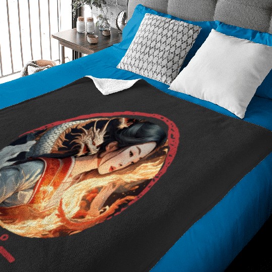 childhood Chinese dragon Socks: Disney Mulan Anime Mushu, Mulan and Mushu Baby Blankets