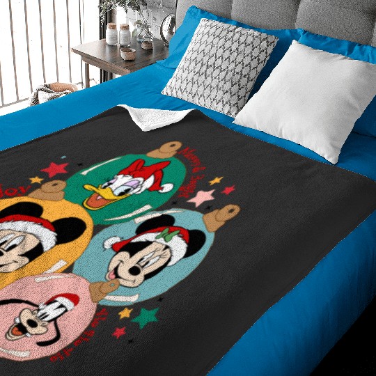 Merry And Bright Christmas Friends  : Mickey Disney Christmas, Disney Christmas Baby Blankets