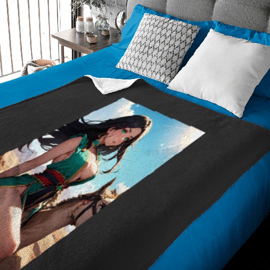 Colored Chinese dragon Sticker: Disney Mulan Anime Mushu, Mulan and Mushu Baby Blankets