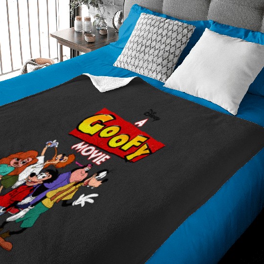 Disney A Goofy Movie Group Shot Logo Baby Blankets