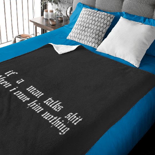 Discover if a man talks shit then i owe him nothing Taylor reputation in white   , Vintage Taylor Reputation , Taylor Gift S - 5XL |  Taylor Beautiful Baby Blankets