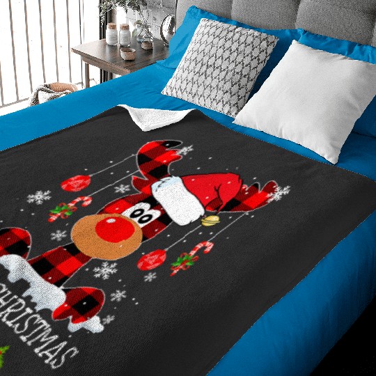 Discover Merry Christmas Ya'll Buffalo Red Plaid Reindeer Santa Hat  : Mickey Disney Christmas, Disney Christmas Baby Blankets