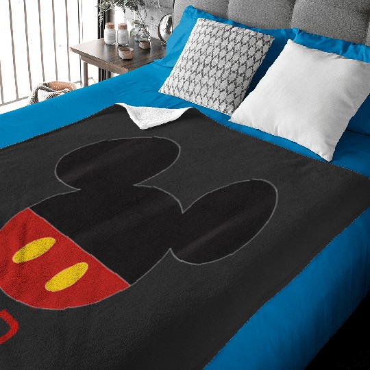 Discover Disney Mickey Mouse Icon Shorts Dad Birthday Fathers Day Baby Blankets