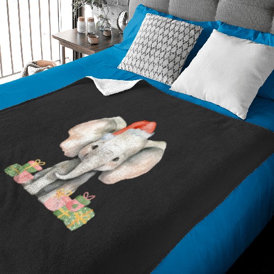 Discover Cute Santa elephant Sticker, Disney Elephant Dumbo Christmas , Dumbo Christmas Baby Blankets