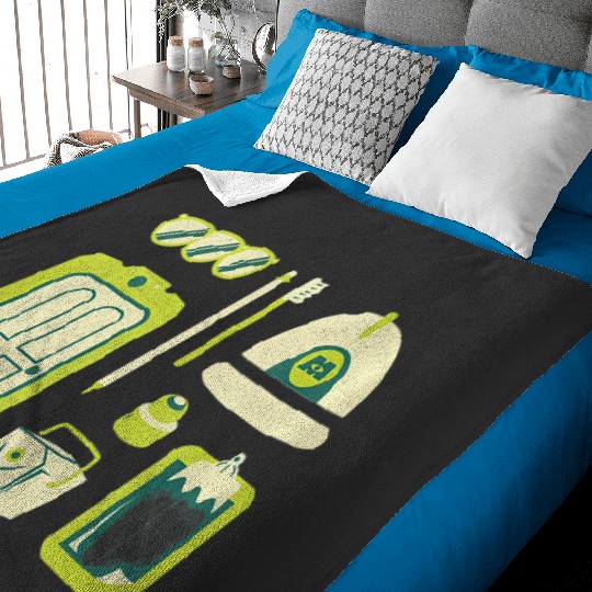 Discover disney Pixars monsters inc icons mashup Baby Blankets