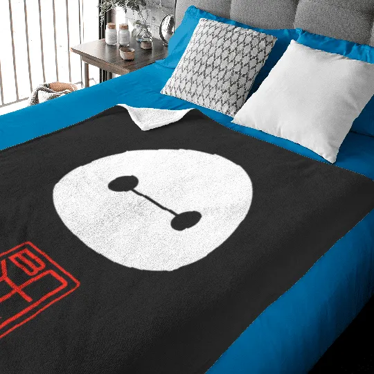 Disney Big Hero 6 Baymax Face Kanji Baby Blankets