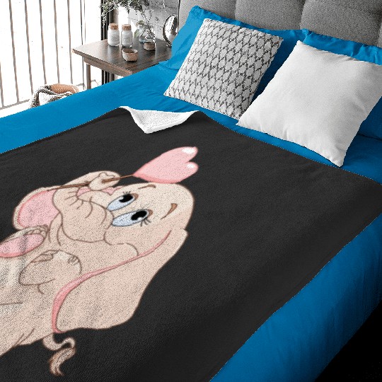 Discover cute girly ivory elephant Sticker: Disney Elephant Dumbo, Dumbo Baby Blankets