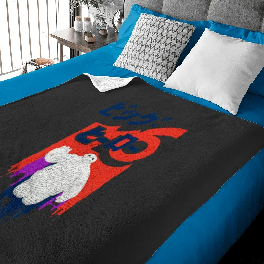 Disney Big Hero 6 Baymax Kanji Paint Streak Baby Blankets