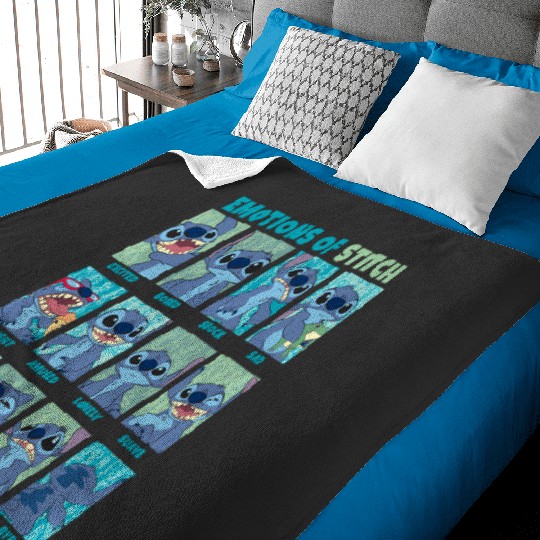 Discover Disney Lilo Stitch Emotions Of Stitch Panels Baby Blankets