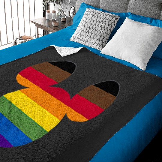 Disney Mickey Friends Mickey Rainbow Pocket Pride Baby Blankets