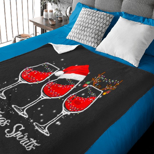 Funny Christmas Spirits Glasses  Wine Xmas Holidays Party  : Mickey Disney Christmas, Disney Christmas Baby Blankets