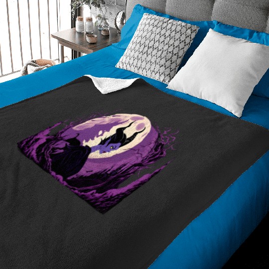Twilight Moon Purple Maleficent anime   SALE!! : Disney Villains Maleficent , Maleficent Gift S-5XL Baby Blankets