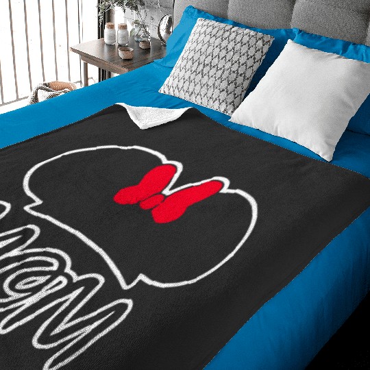 Mom And Dad Big Sister Brother Mickey Family Matching Mom  : Mickey Disney Christmas, Disney Christmas Baby Blankets