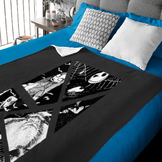 Discover disney nightmare bee christmas story Baby Blankets