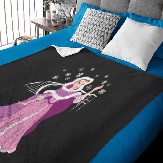 Disney Princess Belle Winter Wonderland Holiday Baby Blankets