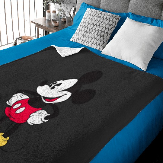 Discover Disney Mickey And Friends Mickey Classic Pose Big Portrait Baby Blankets